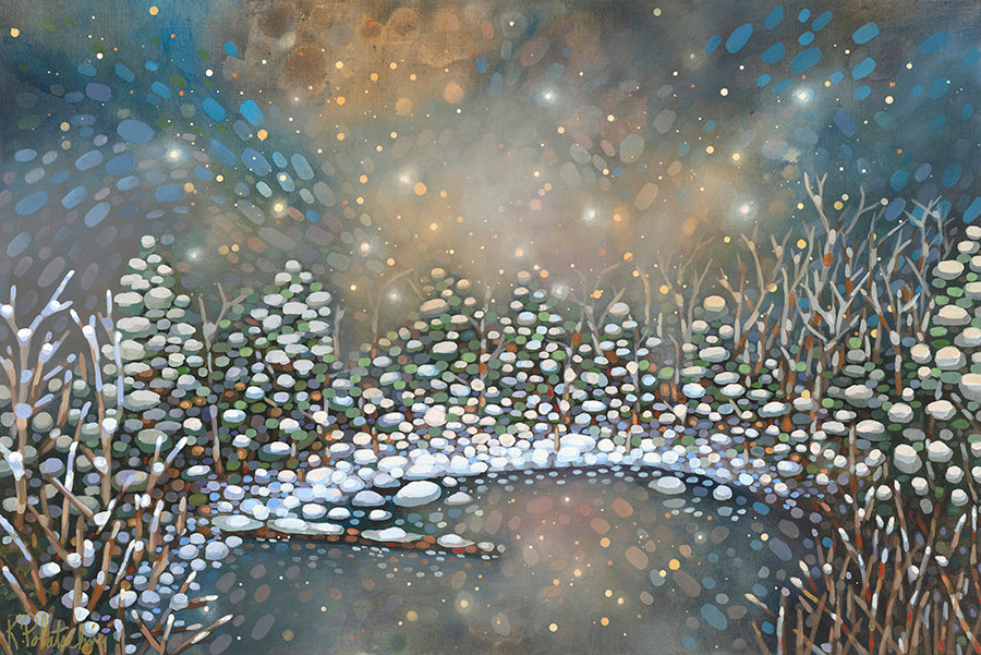 Winter themed painting After the Snowfall
