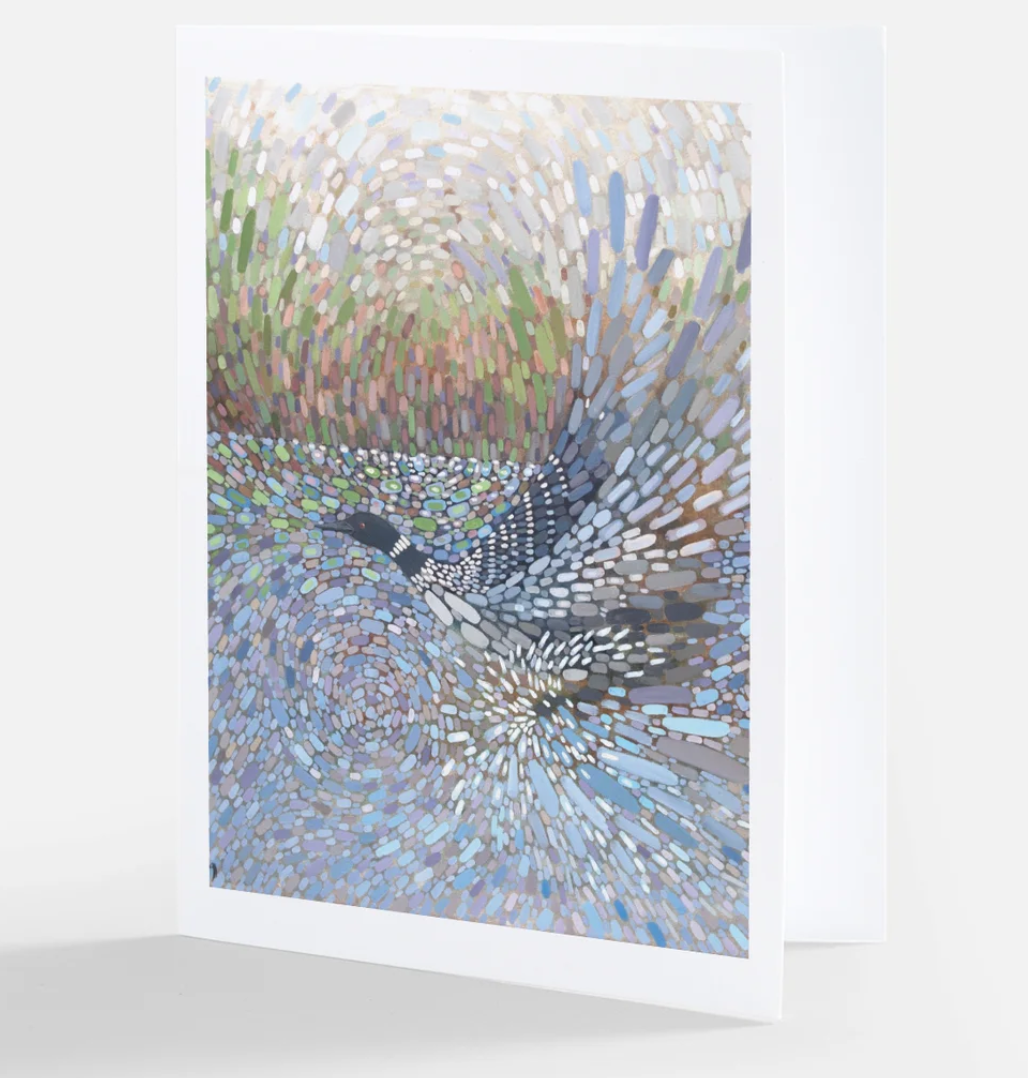 "Running Start" Loon Note Cards