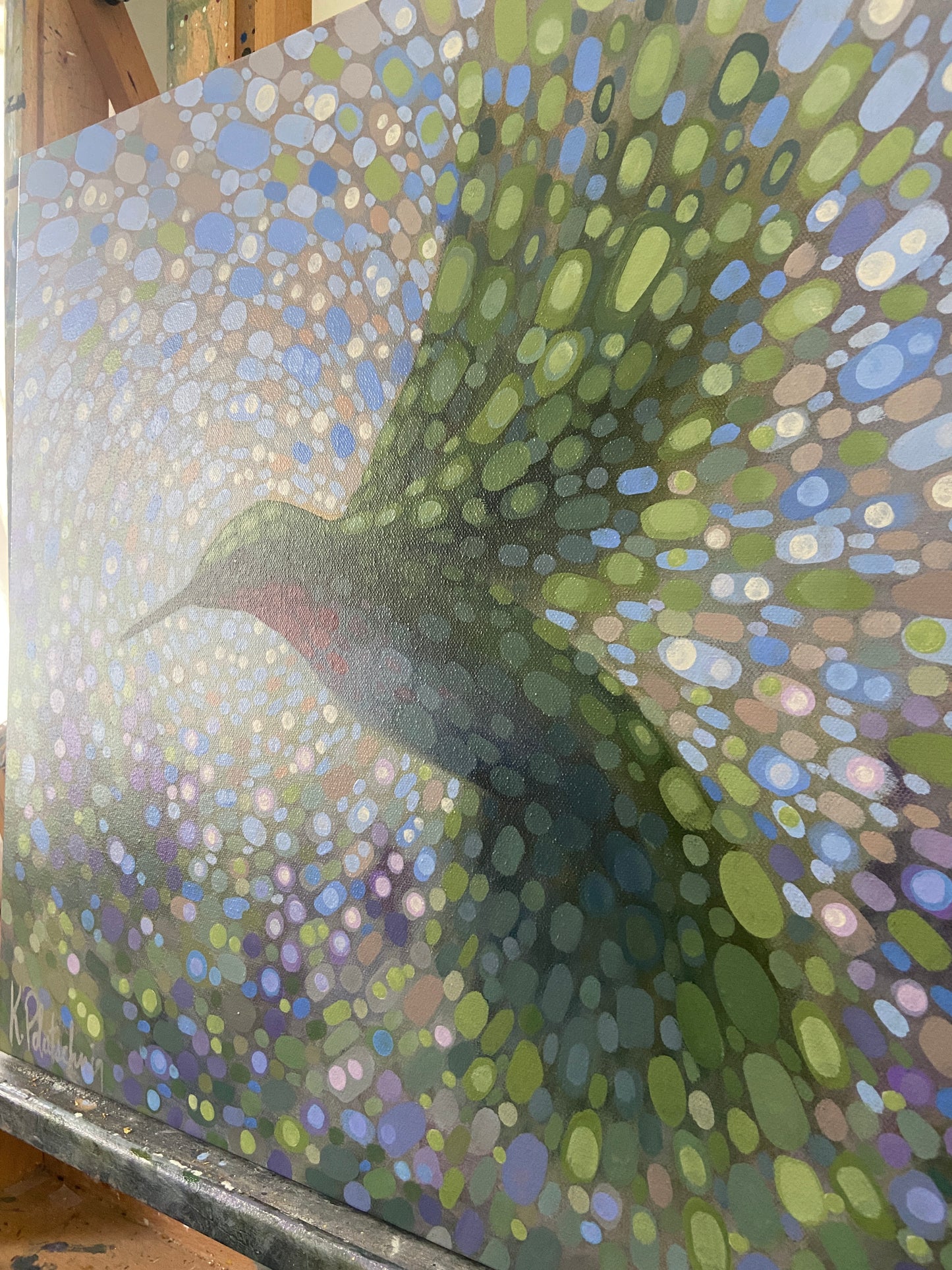 “Hummingbird in Flight 14: Floral Flutter”