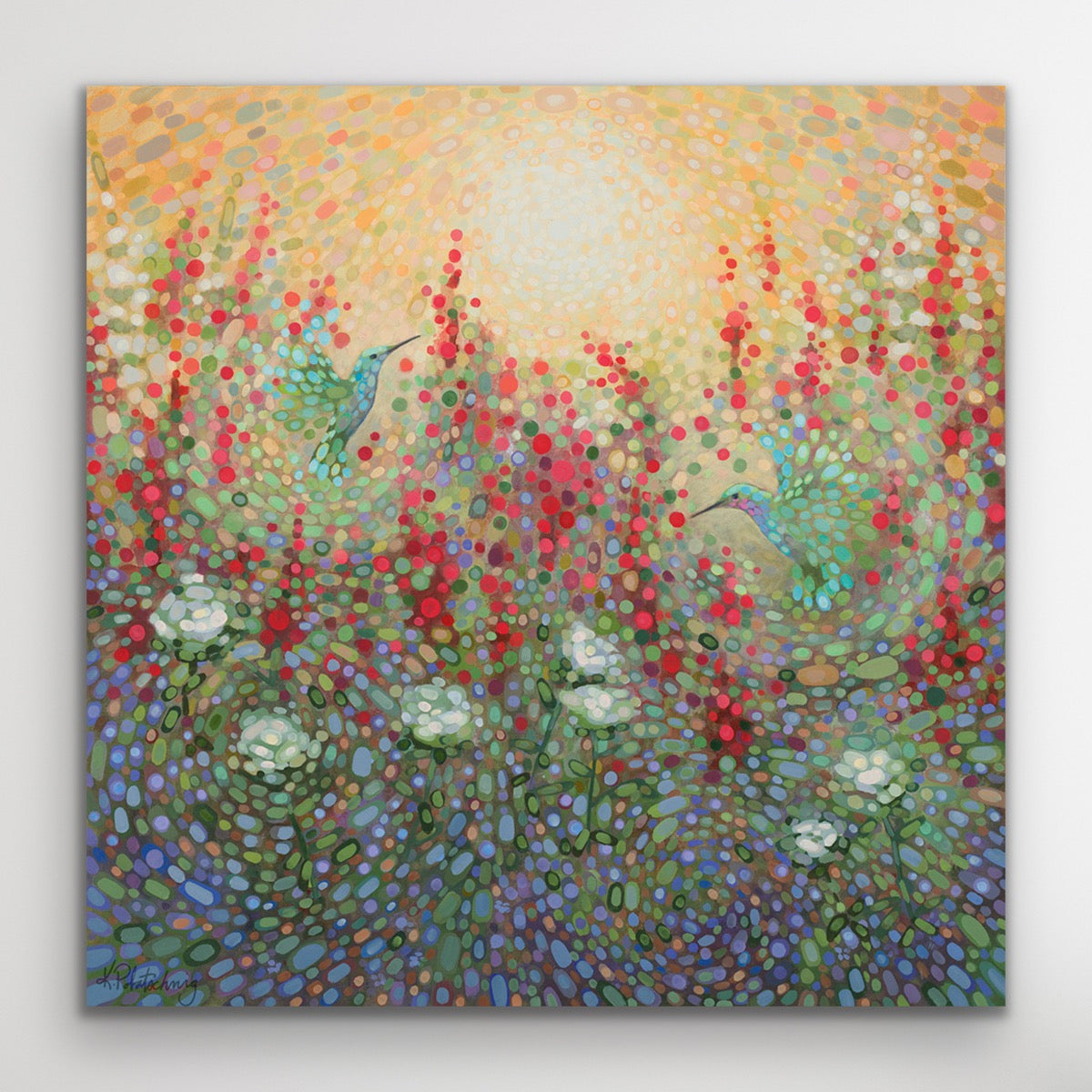 “Sunlit Salvia” Canvas Print