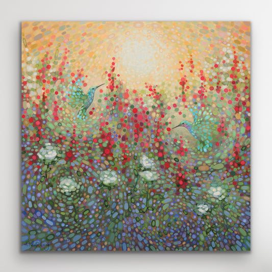 “Sunlit Salvia” Canvas Print