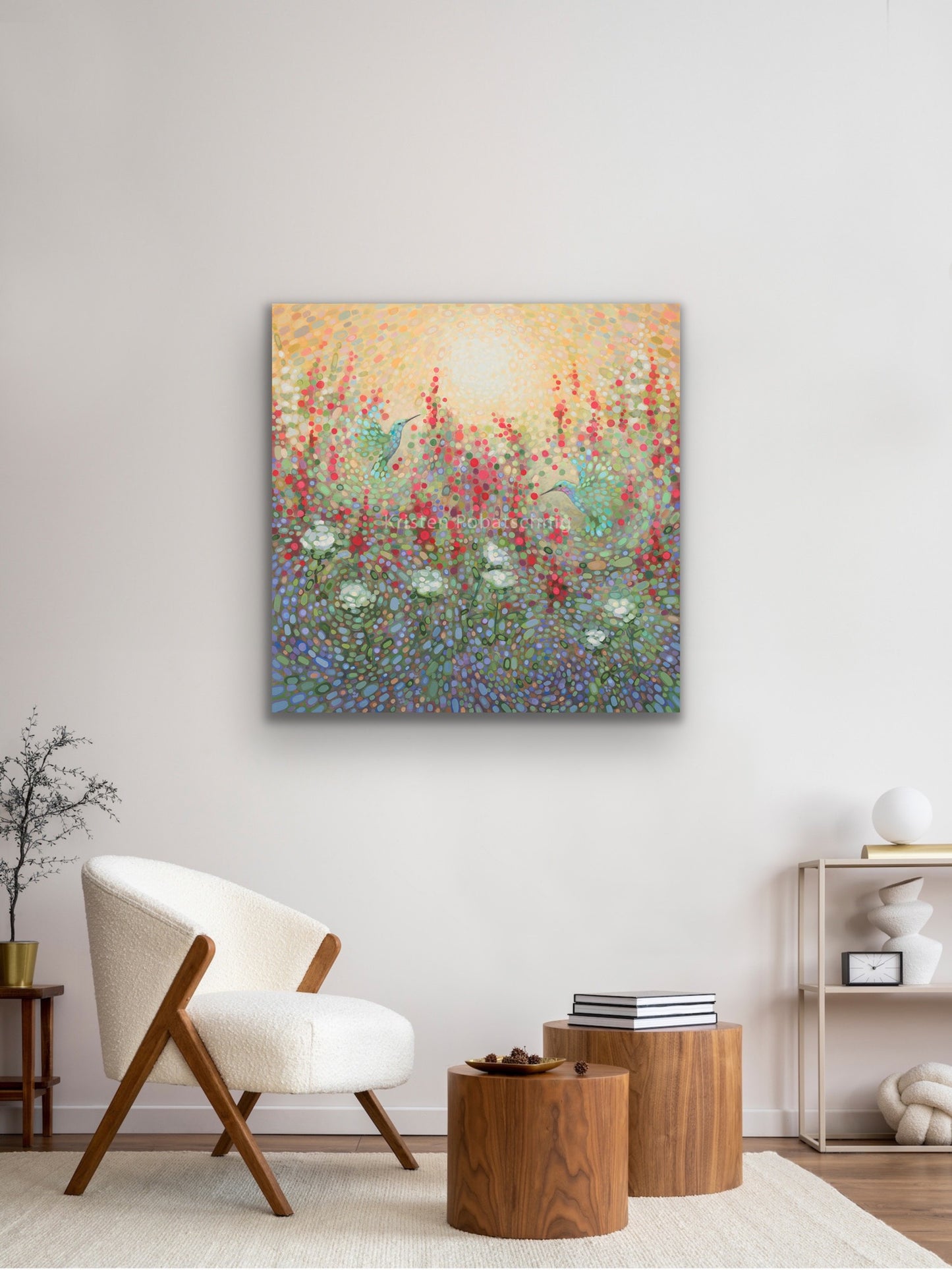 “Sunlit Salvia” Canvas Print