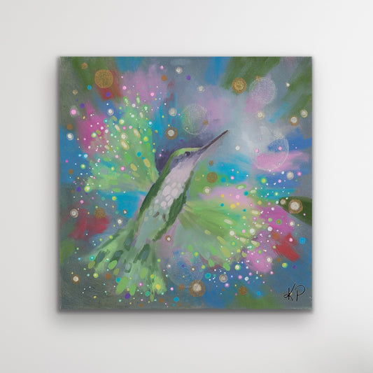 Number 12 Hummingbird in Flight: “Celebration”