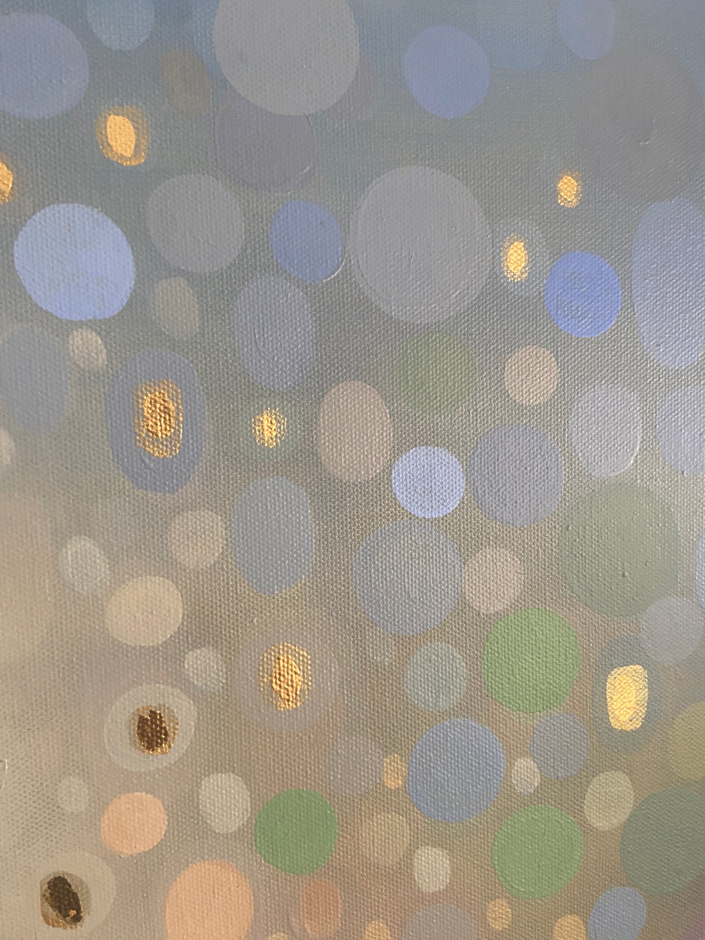Spring Sun Shower - original 40”x30” acrylic painting