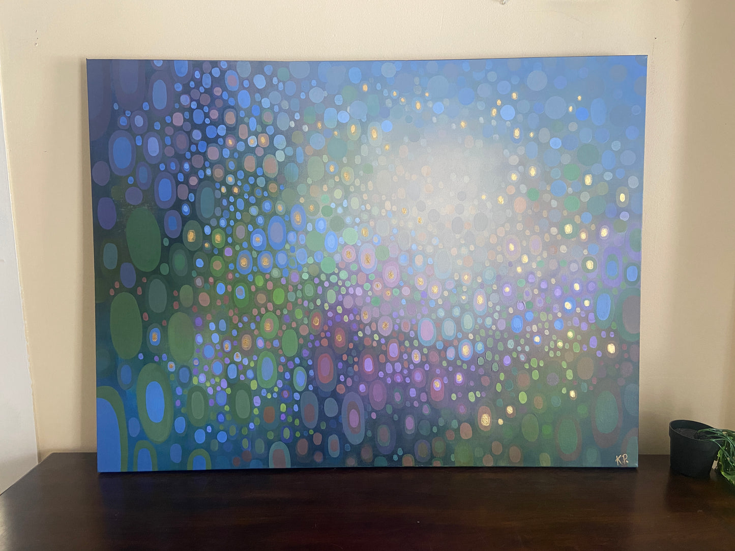 Spring Sun Shower - original 40”x30” acrylic painting