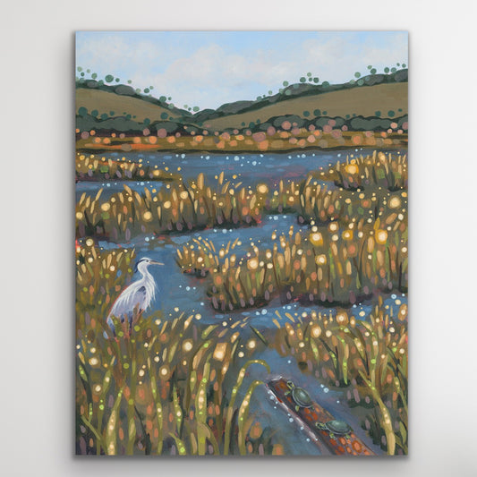 Marsh Light - canvas print