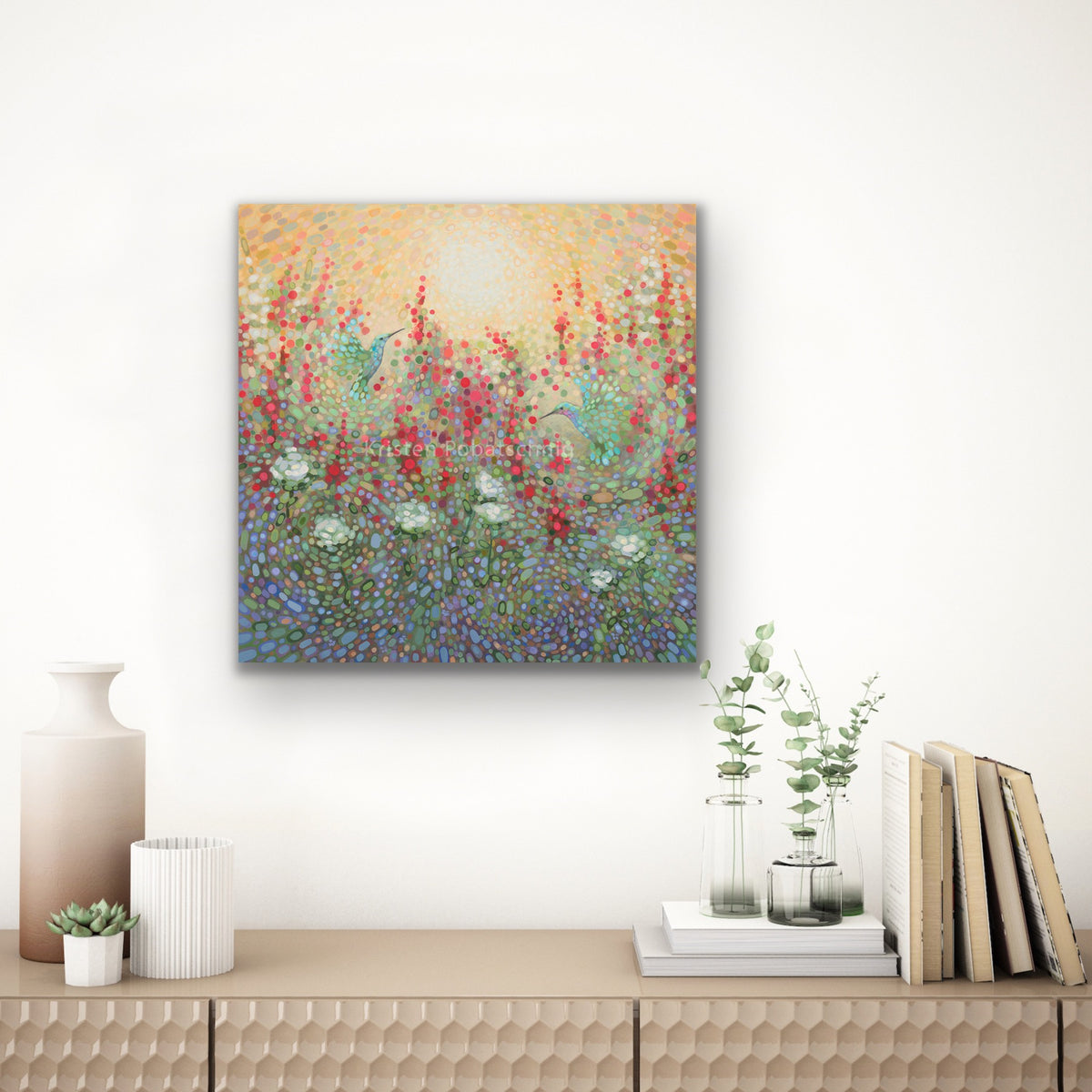 “Sunlit Salvia” Canvas Print