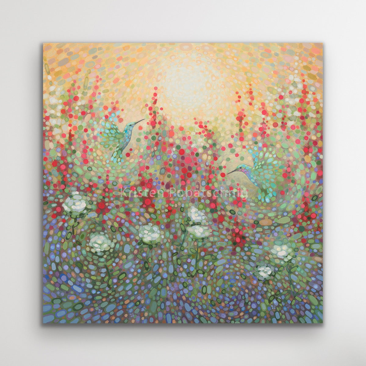 “Sunlit Salvia” Canvas Print