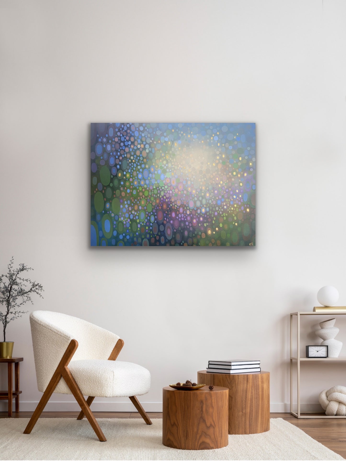 Spring Sun Shower - original 40”x30” acrylic painting