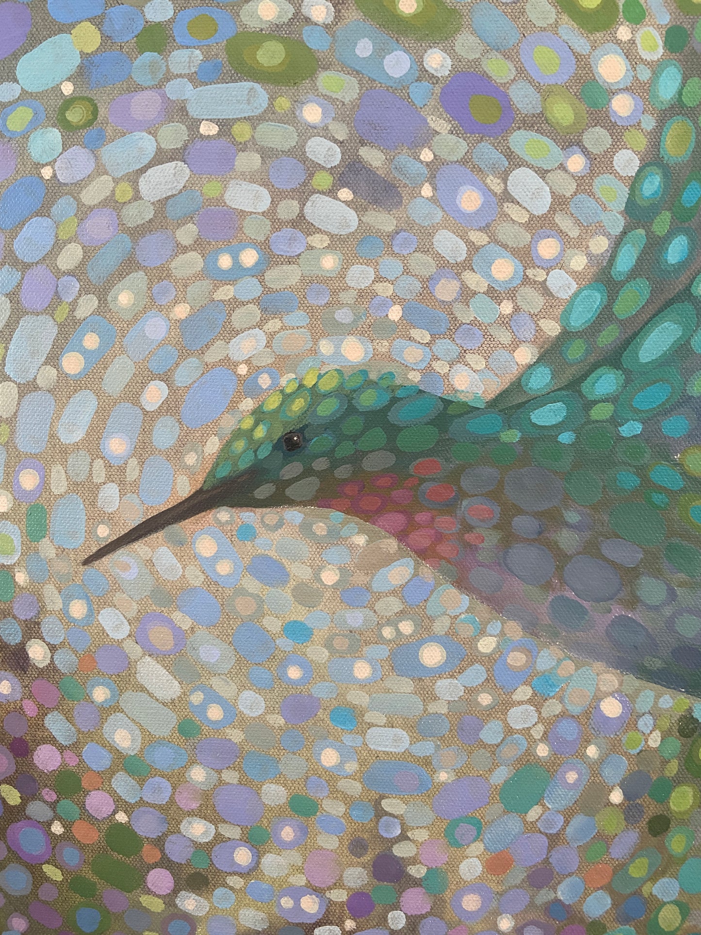 “Hummingbird in Flight 15: Shimmering Light”