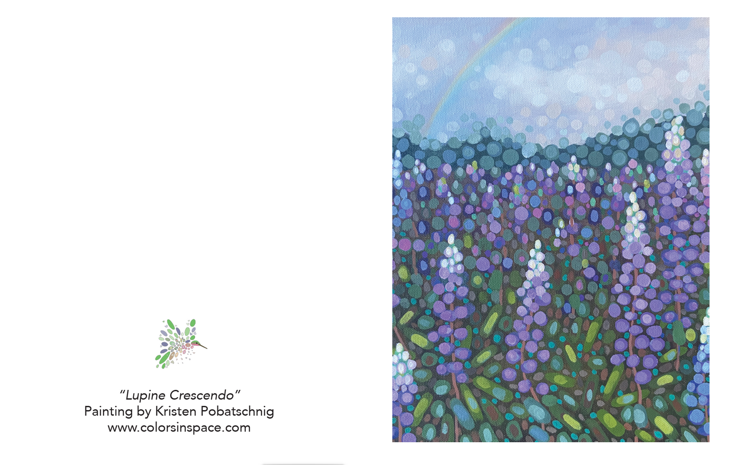 "Lupine Crescendo" Note Cards