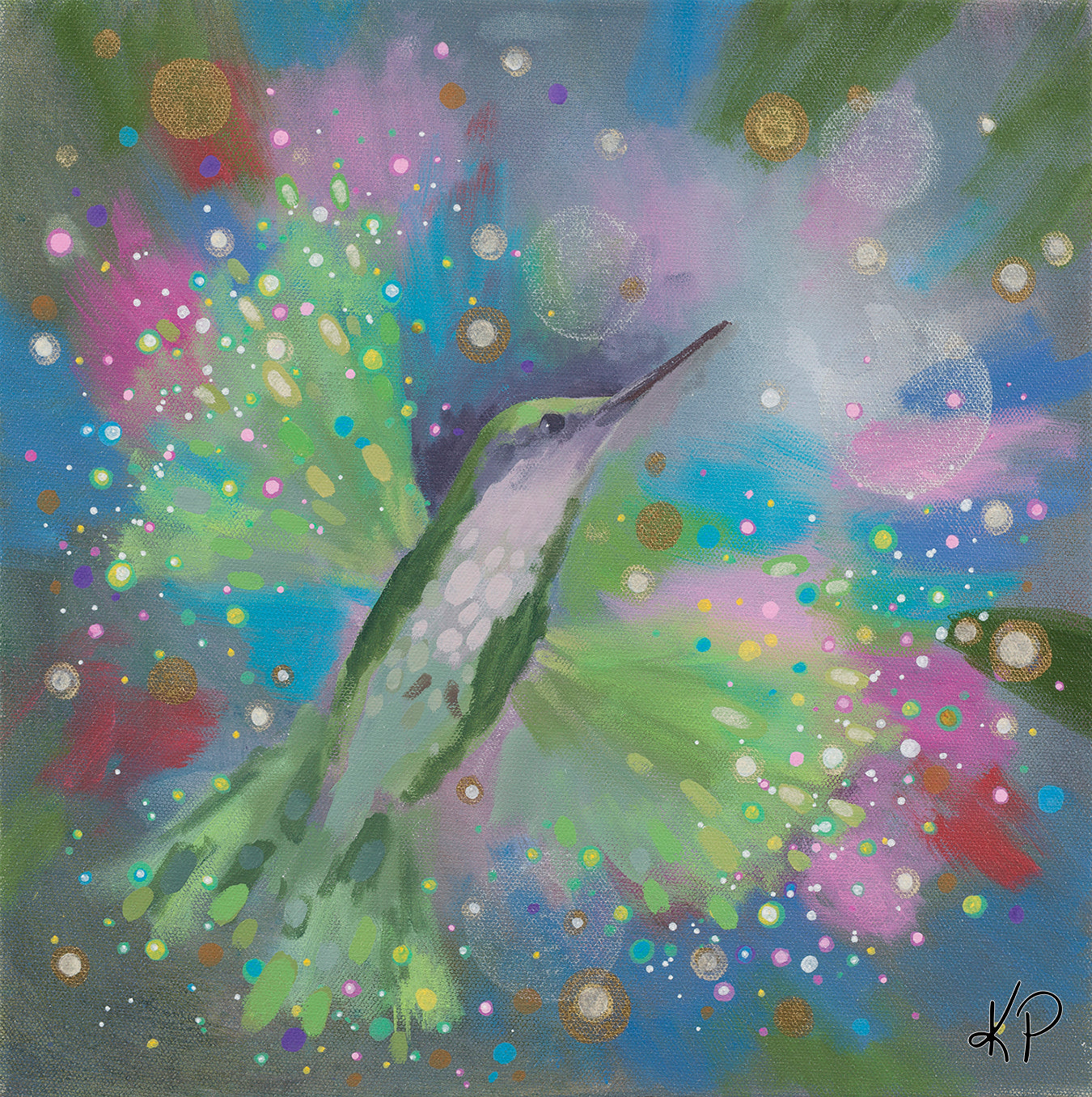 Hummingbird in Flight 12: Celebration