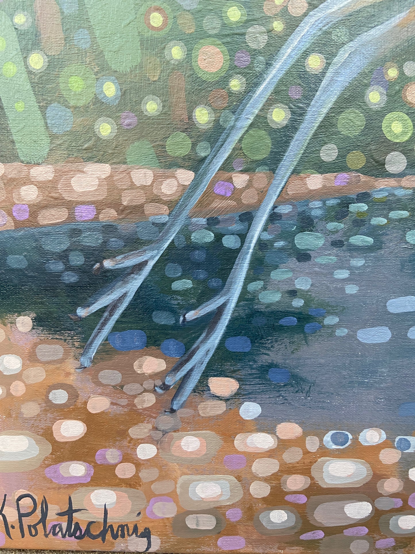 "Departure" Great Blue Heron Original Painting