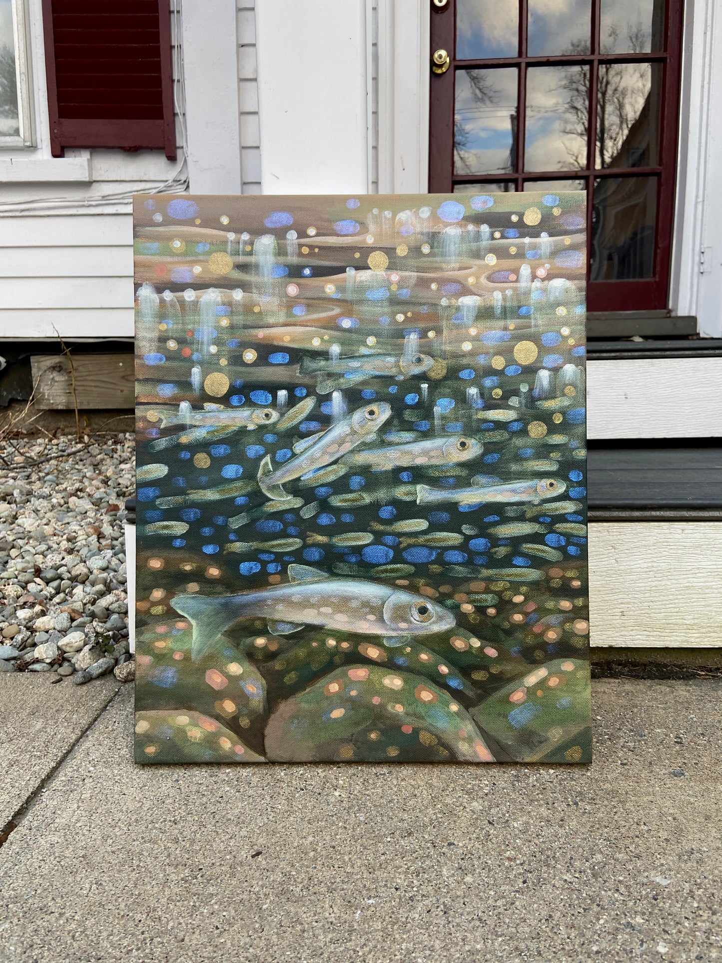 "Catching Minnows" 16"x20" Original Painting