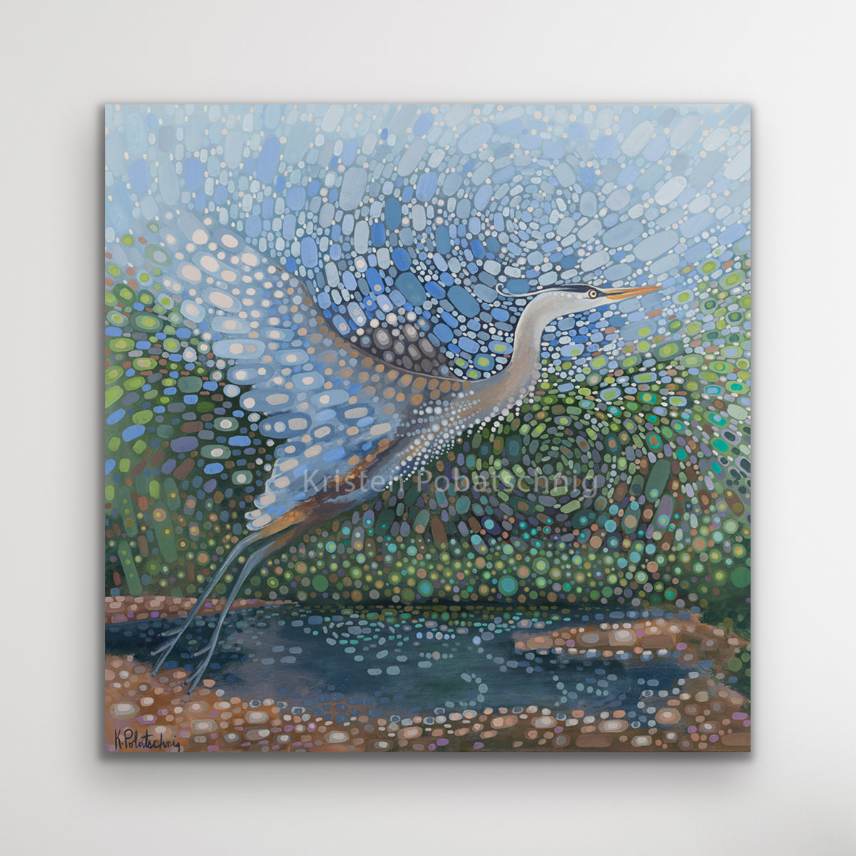 Great Blue Heron Painting