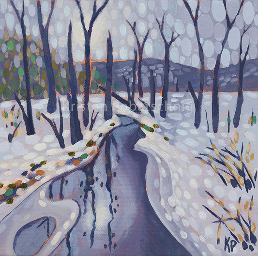 Thawing Out - 12" Canvas Print