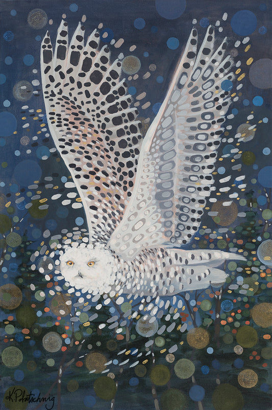 "Owl Spirit" Original Painting 24"x36"