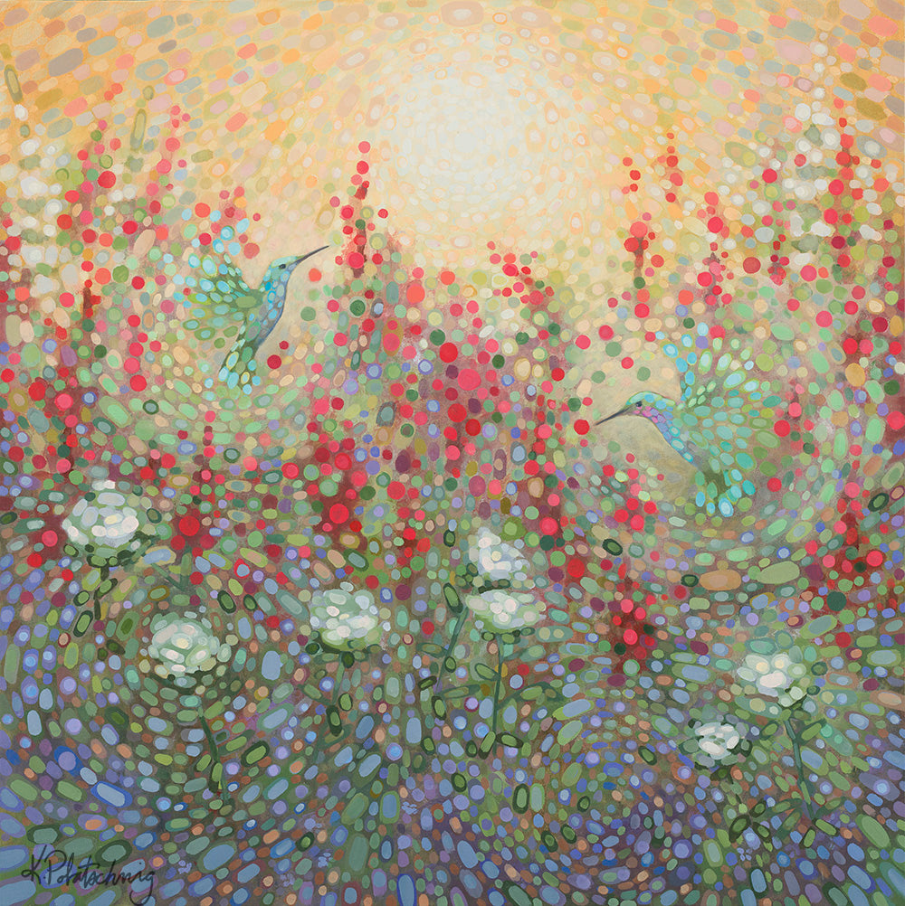 “Sunlit Salvia” Canvas Print