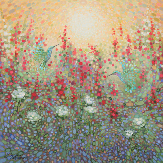 “Sunlit Salvia” Canvas Print