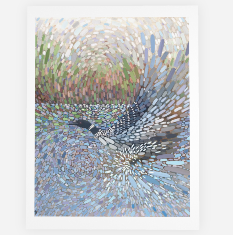 "Running Start" Loon Note Cards