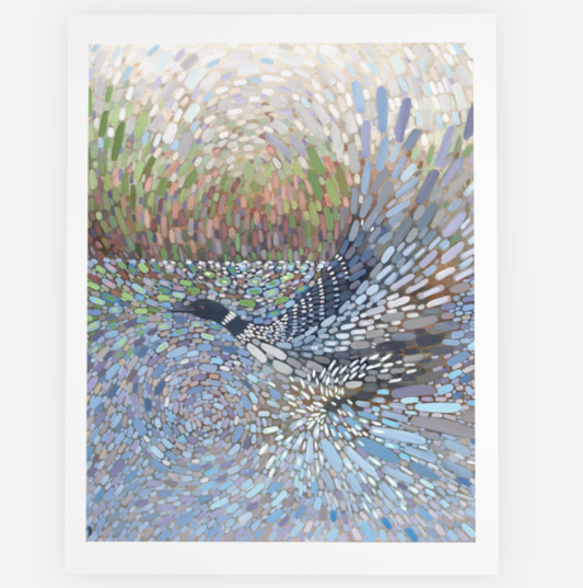 "Running Start" Loon Note Cards