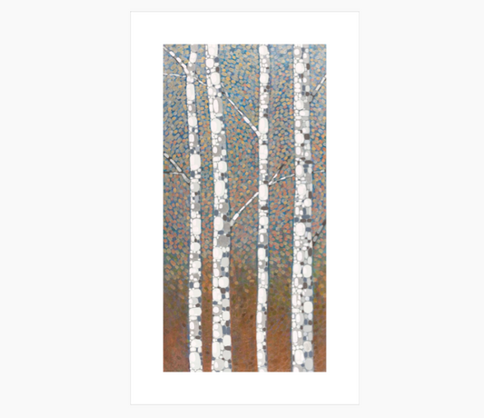 Silver Birches - 5"x10" Fine Art Print