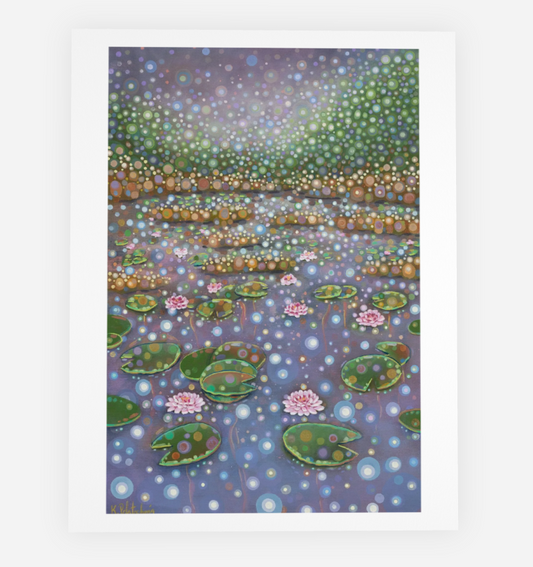 "Cosmic Water Lilies" Note Cards