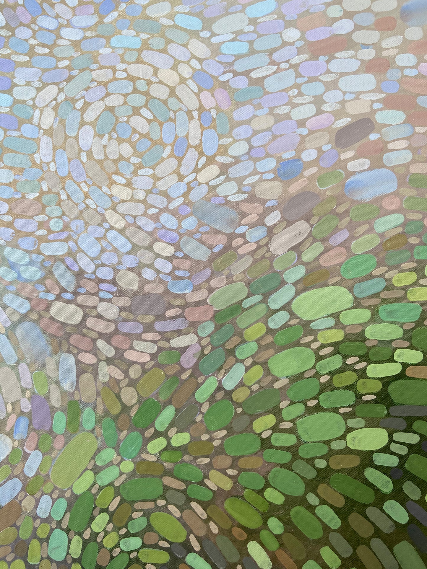 Four Flying Geese Original Painting 40"x40"